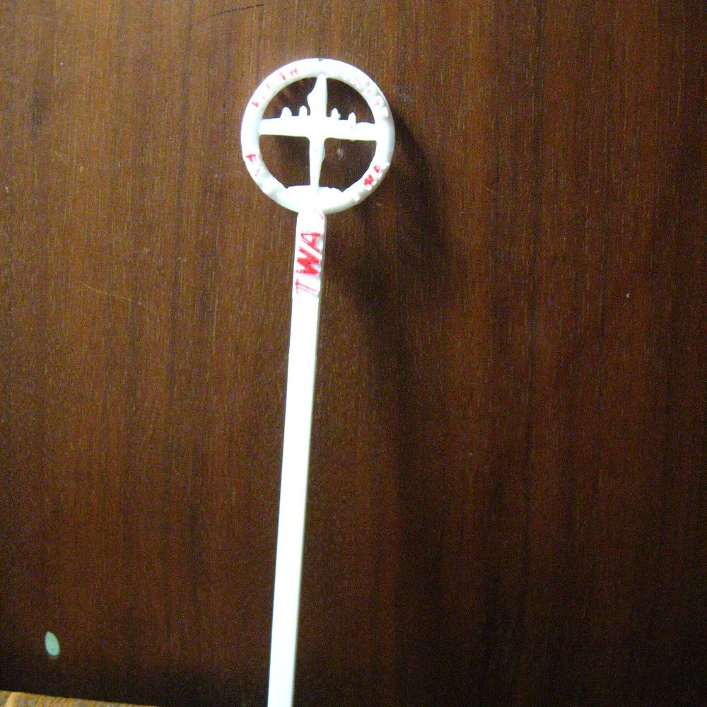 ✈️ TWA Vintage 1950's Fly The Finest Swizzle Stick